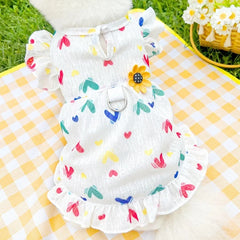 Princess Dog Dress 🍓 Cute Strawberry Summer Outfit for Small Dogs & Cats
