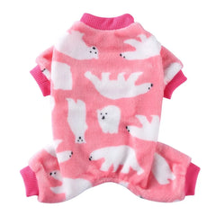 Christmas Winter Dog Pajamas – Warm Pet Clothes for Small Dogs & Cats