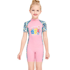 Cartoon Unicorn Girls One-Piece Swimsuit – Kids Quick-Dry Bathing Suit 2–12 Years