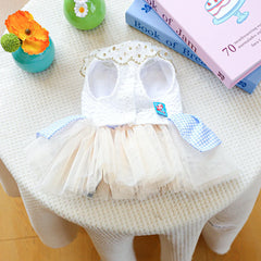 Small Puppy Summer Dress – Cute Bowknot Outfit for Wedding & Birthday Parties