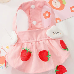 Luxury Summer Dog Dress 🎀 Lace Mesh Bow Outfit for Small Dogs & Cats