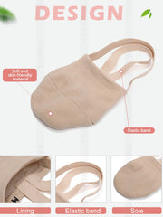 Girls Rhythmic Gymnastics Shoes Women Adult Children Half Sole Jazz Ballet Dance Shoes Half Toe Shoes Woman Belly Dancing Shoes