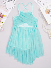 Girls Glittery Mesh Dance Dress – Lyrical & Ballet Costume