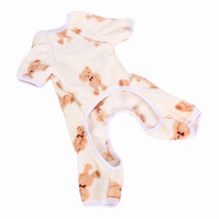 Pet Plush Jumpsuit – Warm Fleece Pajamas for Small & Medium Dogs and Cats
