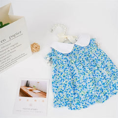 Floral Summer Dog Dress 🌸 Soft Breathable Outfit for Small Dogs & Cats