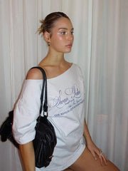 Women’s Casual Letter T-Shirt – Versatile Summer Street Top