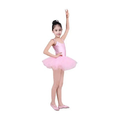 Girls Suspender Ballet Tutu Dress – Elegant Stage Dance Outfit