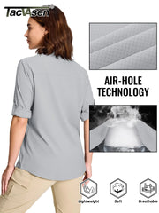 TACVASEN Women’s Quick-Dry Hiking Shirt – Long Sleeve Outdoor Top