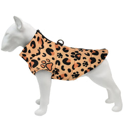 🐾 Leopard Print Winter Dog Jacket – Waterproof Pet Coat for Small Dogs