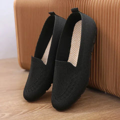 Women Flat Toe Knitted Ladies Office Shoes Comfortable Formal Shoes for Woman Female Ballet Flats Designer Sneakers