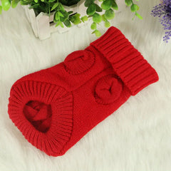 Knitted Dog Sweater – Winter Clothes for Small & Medium Dogs