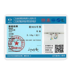 925 Silver Hoop Earrings for Women – Zircon Heart & Star Drops