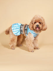 Striped Summer Dog Dress 🌞 Cool Swimwear Outfit for Small Dogs & Cats