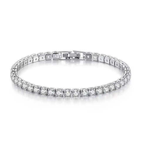 Lihong S925 Sterling Silver Zirconia Tennis Bracelet – 16-20cm