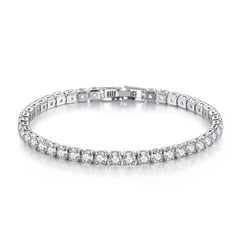 Lihong S925 Sterling Silver Zirconia Tennis Bracelet – 16-20cm