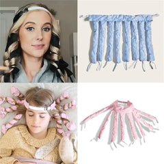 Heatless Velcro Octopus Hair Curler – Soft Foam No-Heat Sleep Curling Ribbon