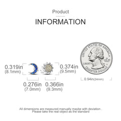 925 Silver Hoop Earrings for Women – Zircon Heart & Star Drops