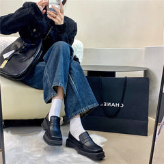 Women'S Shoes Low Heel Loafers Casual Ladies Slip on Square Toe Shoes Female Elegant Fashion Shoes Zapatillas Mujer