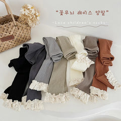 Baby and Girls Lace Trim Leggings Pants