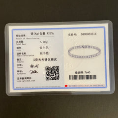 Lihong S925 Sterling Silver Zirconia Tennis Bracelet – 16-20cm