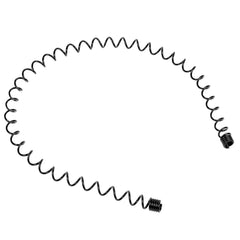 1/6PCS Metal Wavy Hair Bands – Unisex Black Head Hoop