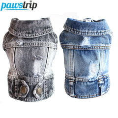 Denim Dog Jacket – Fashion Jeans Coat for Small & Medium Dogs