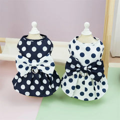 Lovely Polka Dot Pet Princess Dress – Dog & Cat Wedding Party Outfit
