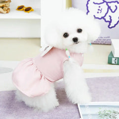 Angel Wings Pet Dress – Spring/Summer Outfit for Small Dogs & Cats