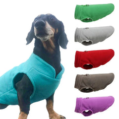 Warm Fleece Dog Jacket ❄️ Soft Winter Vest with D-Ring for Small Dogs & Cats