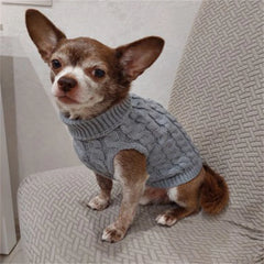 Classic Dog Sweater – Winter Pullover for Small Dogs