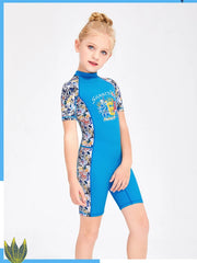 Cartoon Unicorn Girls One-Piece Swimsuit – Kids Quick-Dry Bathing Suit 2–12 Years