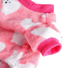 Christmas Winter Dog Pajamas – Warm Pet Clothes for Small Dogs & Cats