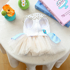 Small Puppy Summer Dress – Cute Bowknot Outfit for Wedding & Birthday Parties