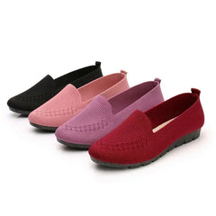 Women Flat Toe Knitted Ladies Office Shoes Comfortable Formal Shoes for Woman Female Ballet Flats Designer Sneakers