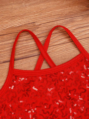 Girls Sequined Ballet Tutu Dress – Professional Dance Costume