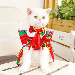 Sweet Princess Pet Dress – Bowknot Summer Outfit for Small Dogs & Cats