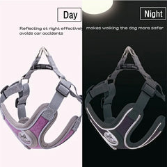 Adjustable Reflective Dog & Cat Harness – Mesh Pet Vest