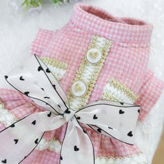 Luxury Princess Dog Dress 👑 Fancy Autumn/Winter Outfit for Small Dogs