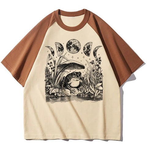 Women’s Cottagecore Anime Top – Trendy Athleisure T-Shirt