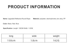 1.5m Reflective Nylon Dog Leash – Soft Handle Pet Walking Leash