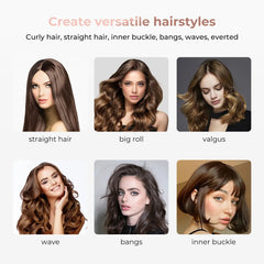 32mm PTC Heated Curling Brush – Anti-Scald Thermal Volumizing Hair Styler