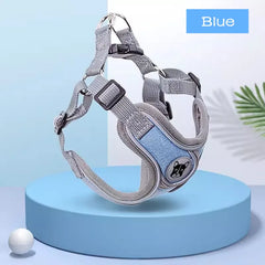 Adjustable Reflective Dog & Cat Harness – Mesh Pet Vest