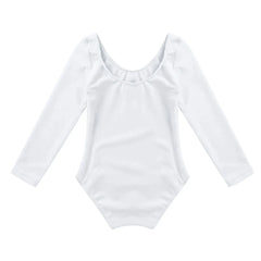 Girls Long Sleeve Ballet Leotard – Warm Gymnastics Training Bodysuit