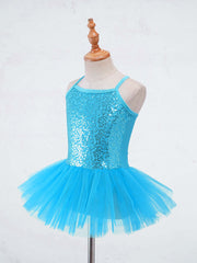 Girls Sequined Ballet Tutu Dress – Professional Dance Costume