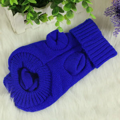 Knitted Dog Sweater – Winter Clothes for Small & Medium Dogs