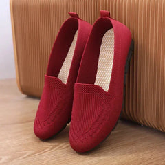 Women Flat Toe Knitted Ladies Office Shoes Comfortable Formal Shoes for Woman Female Ballet Flats Designer Sneakers