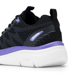 FitVille Women's Shoes Wide Width Walking Casual Shoes Thick Sole Lightweight Sneakers for Swollen Feet Relieve Toe Pain