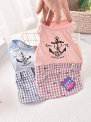 Pink & Blue Pet Tutu Dress 🎀 Party Skirt Outfit for Small Dogs & Cats