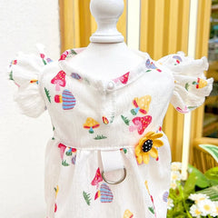 Princess Dog Dress 🍓 Cute Strawberry Summer Outfit for Small Dogs & Cats