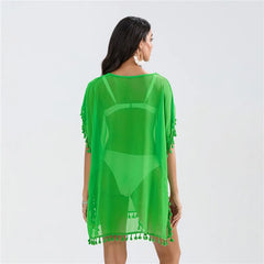 Women Beach Cover Up Lace Hollow Crochet Swimsuit Beach Dress Women 2025 Summer Cover-Ups Bathing Suit Ladies Beach Wear Tunic